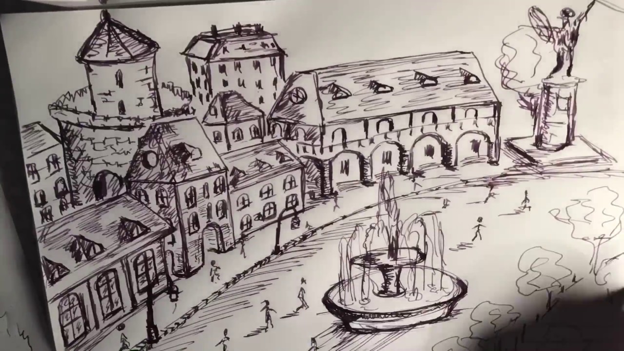 1280x720 drawing with fountain pen - Fountain Pen Drawing