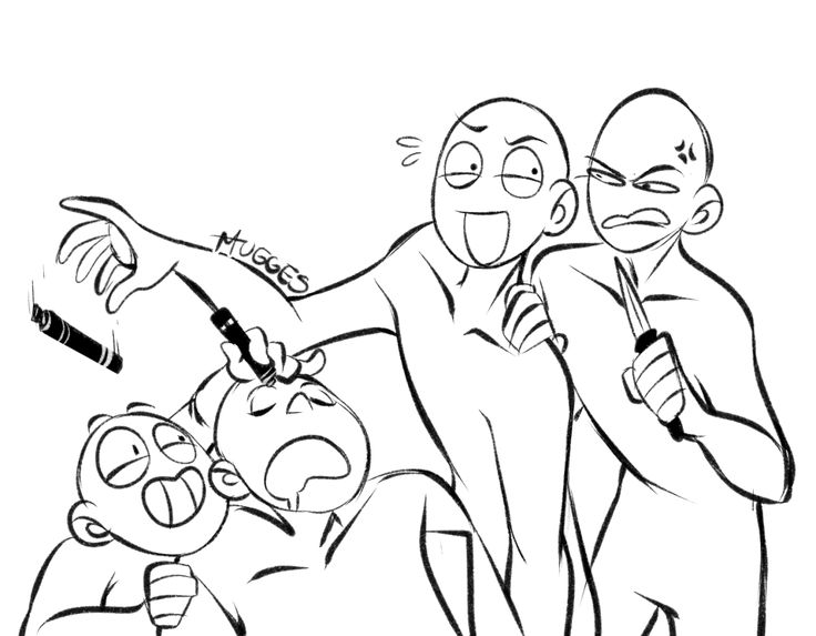 736x573 Draw The Squad - Four Drawing