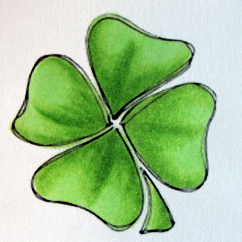 Four Leaf Clover Drawing at PaintingValley.com | Explore collection of ...