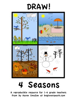 Four Seasons Drawing at PaintingValley.com | Explore collection of Four