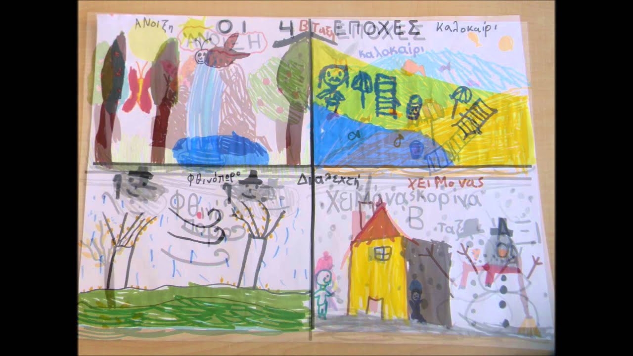 1280x720 drawing the seasons - Four Seasons Drawing