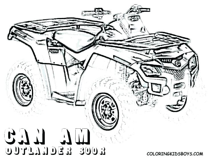 736x568 Wheeler Coloring Pages Source Four Printable - Four Wheeler Drawing