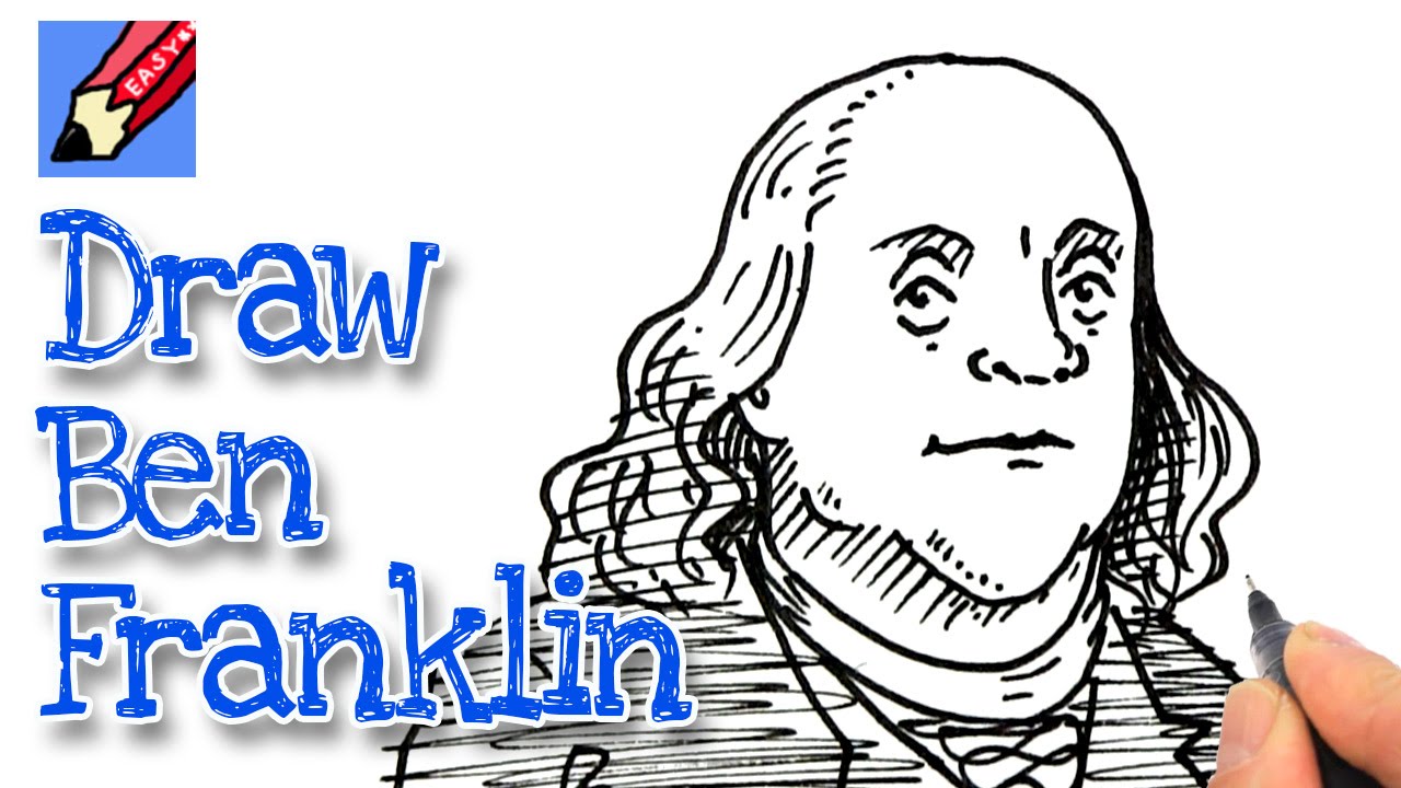 1280x720 how to draw benjamin franklin real easy for july - Fourth Of July Drawings