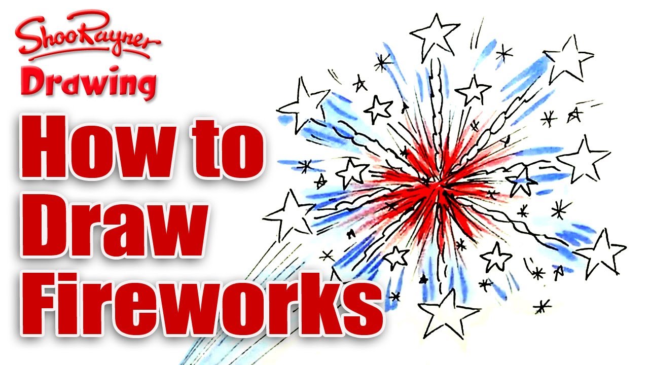1280x720 How To Draw Fireworks For The Of July - Fourth Of July Drawings