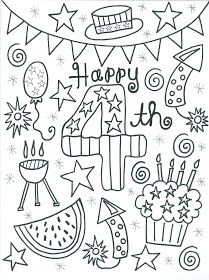209x280 Of July Coloring - Fourth Of July Drawings