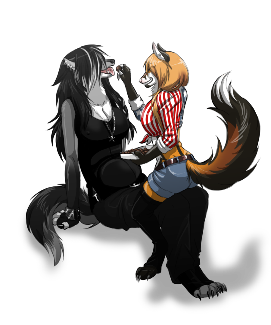 900x1080 Collection Of Free Drawing Wolf Fox Download On Ui Ex - Fox And Wolf Drawing