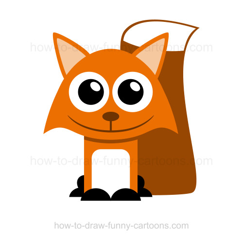 500x494 How To Draw A Fox - Fox Animal Drawing
