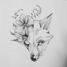 236x236 Best Graphite Pencil Drawings Of Fox Images Pencil Drawings - Fox Black And White Drawing