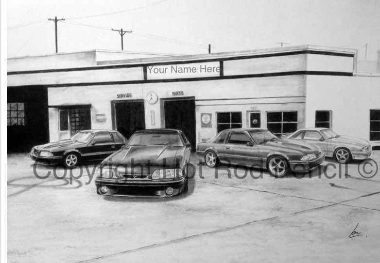 Fox Body Mustang Drawing at PaintingValley.com | Explore collection of ...