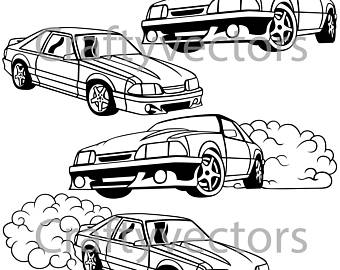 340x270 Fox Body Mustang Etsy - Fox Body Mustang Drawing