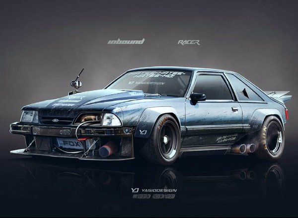 600x439 torq army on bad mustangs fox body mustang, fox mustang - Fox Body Mustang Drawing