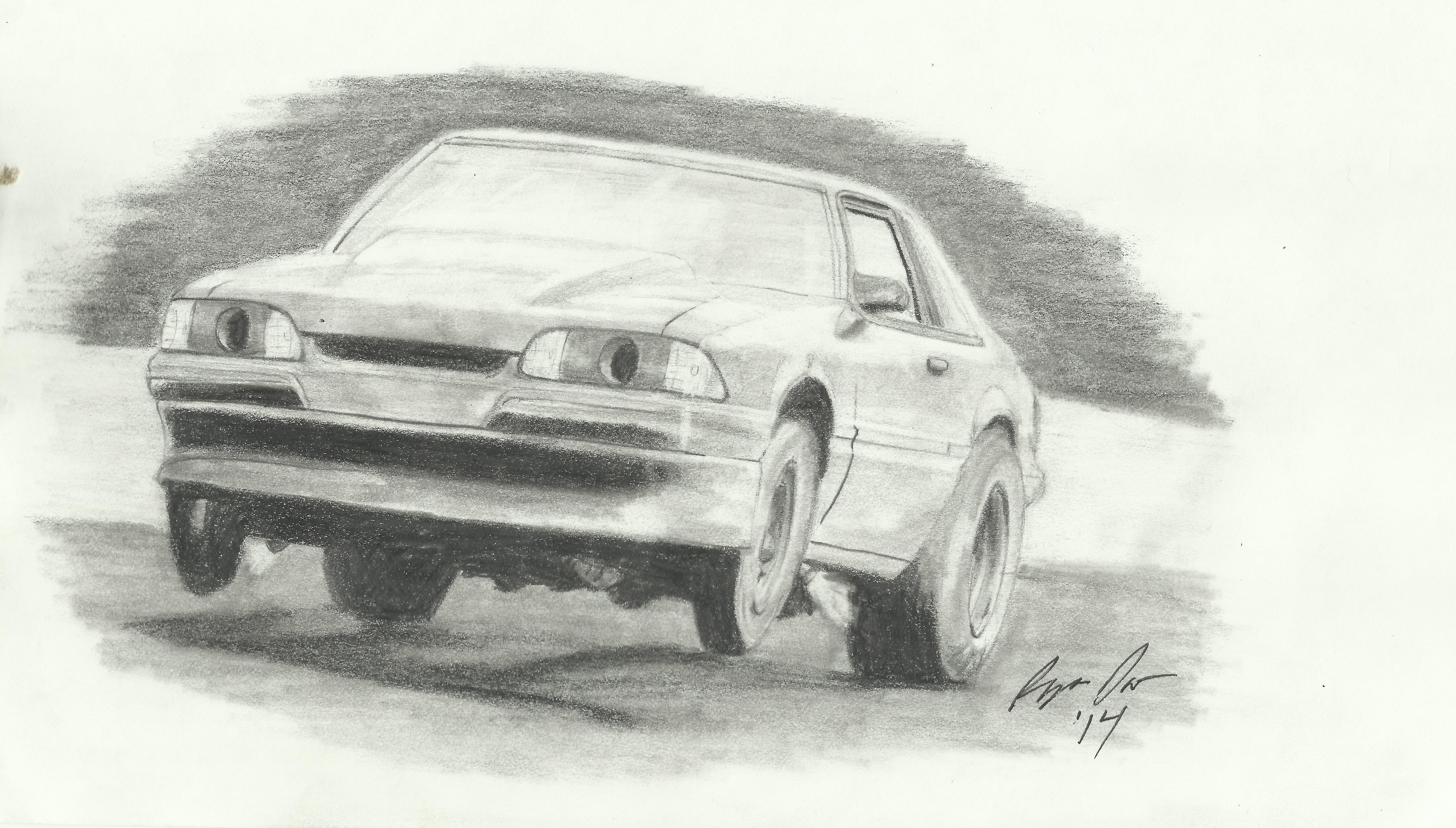 Fox Body Mustang Drawing at Explore collection of