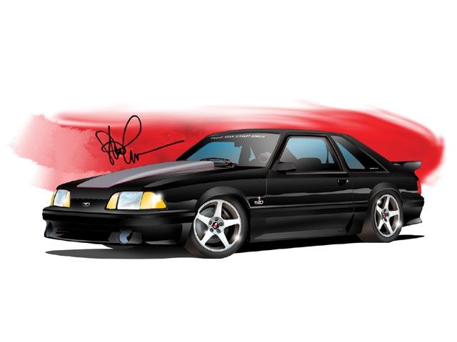 640x480 Best Images About Ford Mustang Gt Mustangs - Fox Body Mustang Drawing