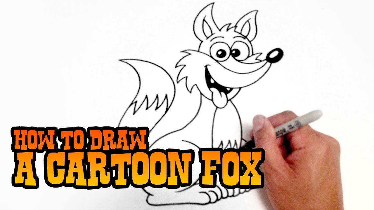 1280x720 How To Draw A Cartoon Fox - Fox Cartoon Drawing