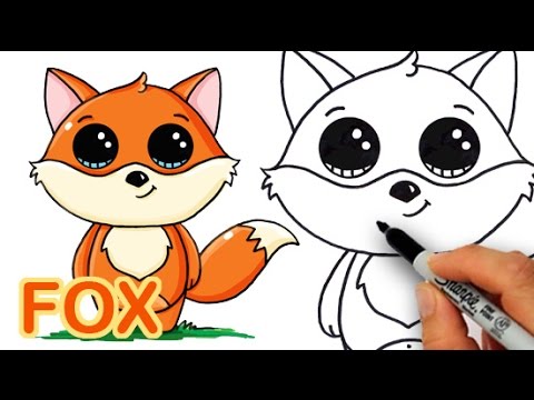 480x360 How To Draw A Cartoon Fox Cute And Easy - Fox Cartoon Drawing