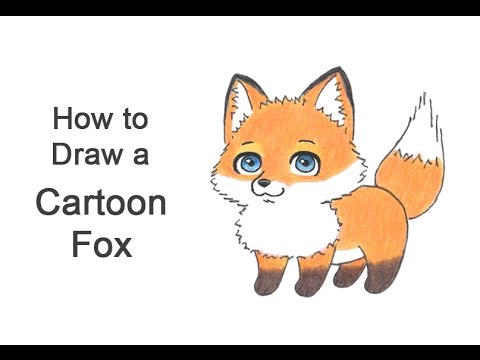 480x360 How To Draw A Fox - Fox Cartoon Drawing