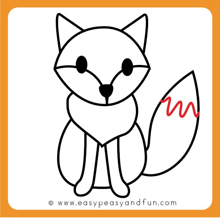 704x698 How To Draw A Fox - Fox Cartoon Drawing