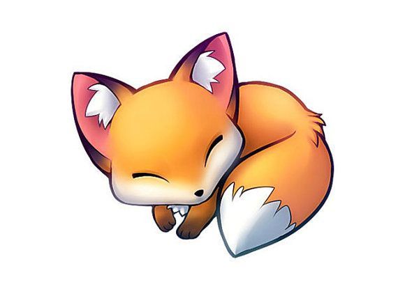 570x428 cross stitch pattern fox pdf instant download counted cross stitch - Fox Cute Drawing