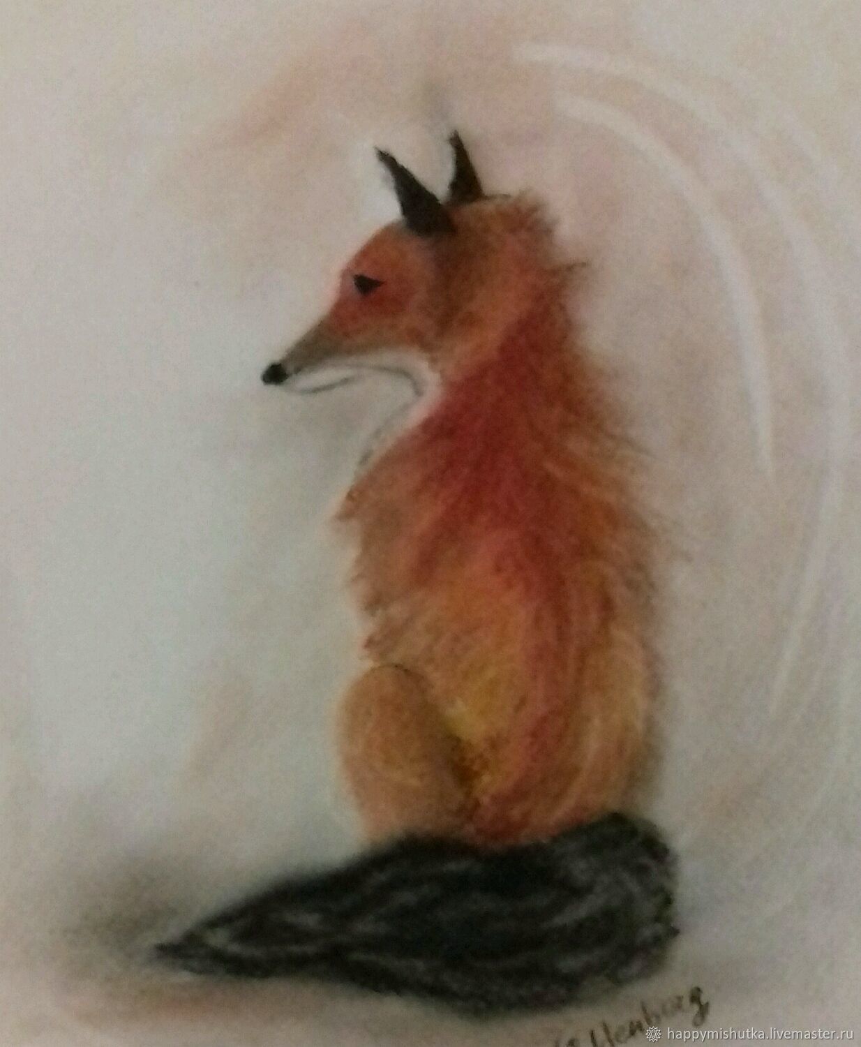 1234x1500 Fox Drawing Painting Pastel Shop Online On Livemaster - Fox Drawing