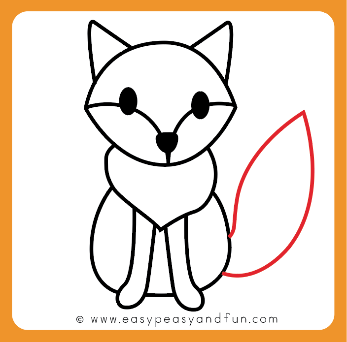 704x695 How To Draw A Fox - Fox Drawing