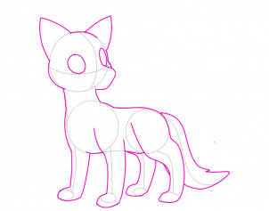 302x237 Draw An Easy Fox, Step - Fox Drawing Easy