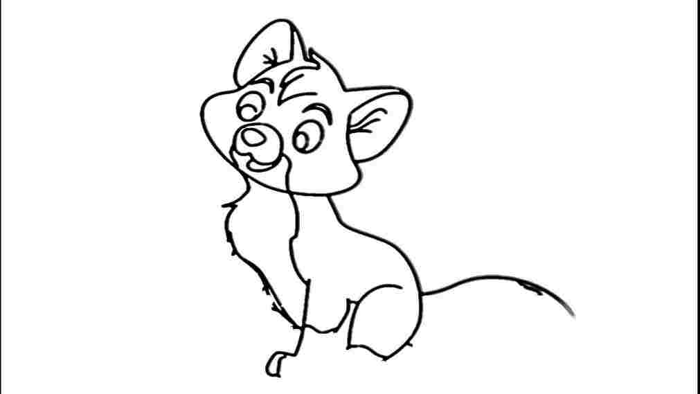 1011x569 Draw Easy Fox Drawing A Fox How To Drawing - Fox Drawing Easy