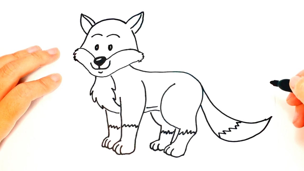 1280x720 How To Draw A Fox For Kids Fox Drawing Lesson Step - Fox Drawing For Kids