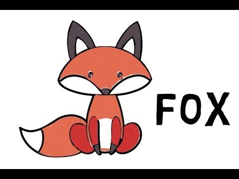 480x360 Very Easy ! Fox Drawing For Kids Step - Fox Drawing For Kids
