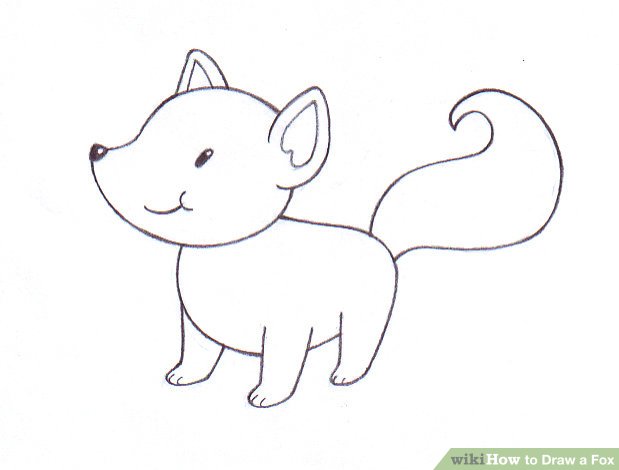 619x470 Ways To Draw A Fox - Fox Drawing Images