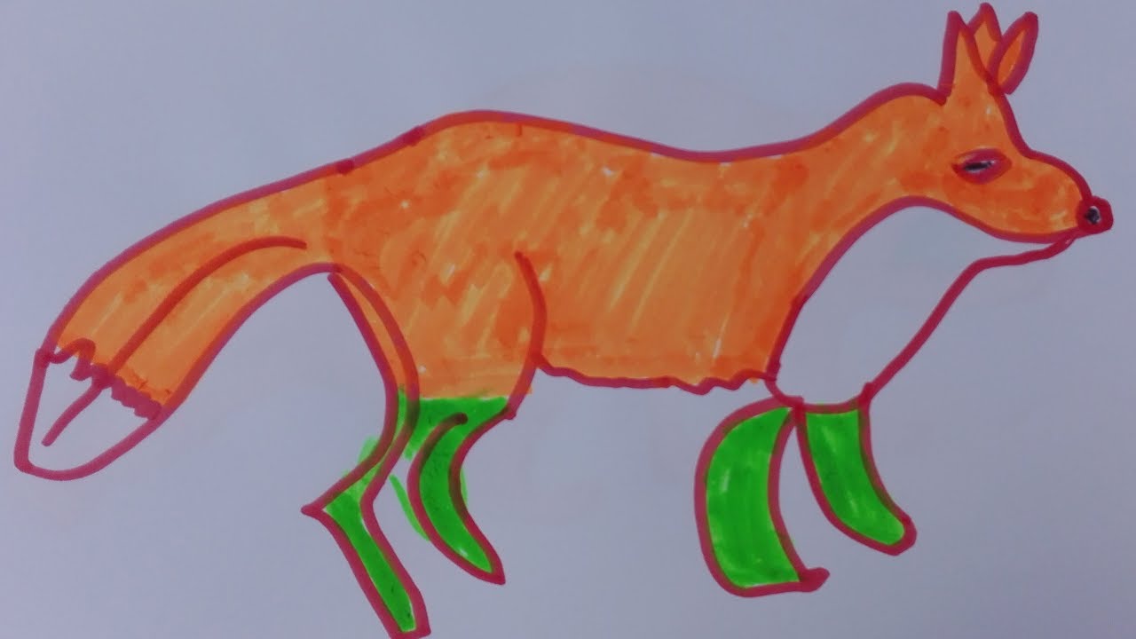 1280x720 How To Draw Fox Draw A Fox Easy Draw A Fox Face Draw A Cute Fox - Fox Face Drawing