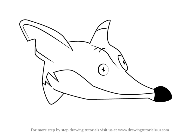 800x565 Learn How To Draw Fluffy Fox Head From Animal Jam - Fox Head Drawing