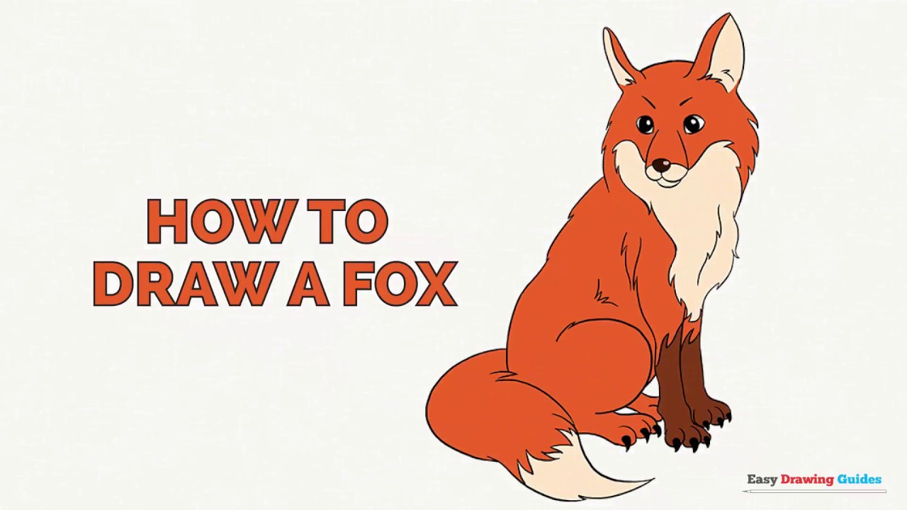 1280x720 How To Draw A Fox In A Few Easy Steps Drawing Tutorial For Kids - Fox Images Drawing