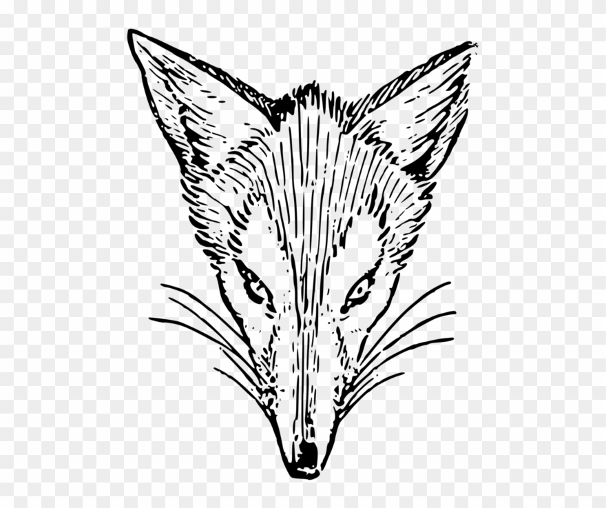 880x737 Drawing Fox Symbol Black And White Download - Fox Outline Drawing
