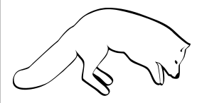 284x146 Outline Drawing Fox Head - Fox Outline Drawing