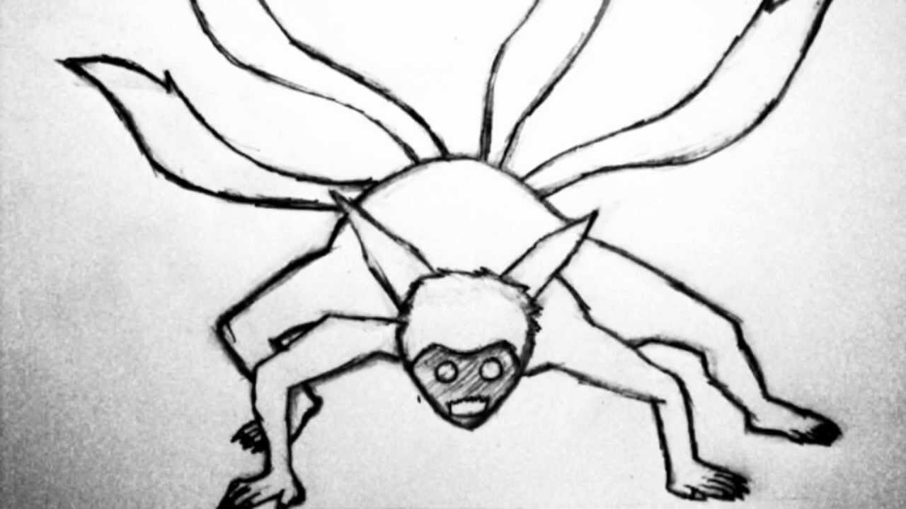 1280x720 Drawing Tails Naruto - Fox Tail Drawing