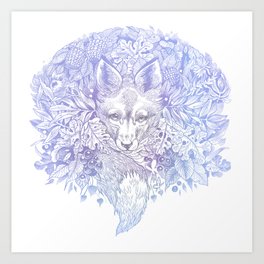 264x264 Fox Tail Art Prints - Fox Tail Drawing