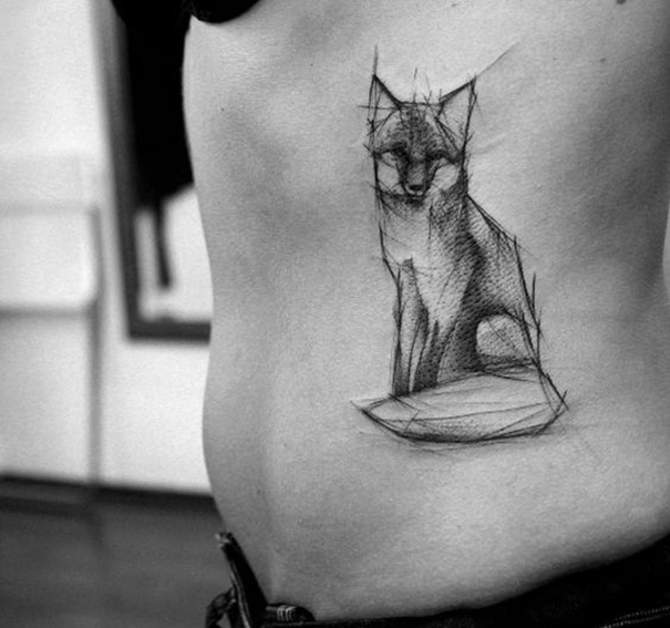 605x567 cutest fox tattoo designs best tattoos for ideas - Fox Tattoo Drawing