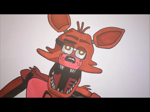480x360 How To Draw Foxy From Five Nights At Freddy's Step - Foxy Drawinging