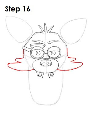 300x388 How To Draw Foxy - Foxy Drawinging