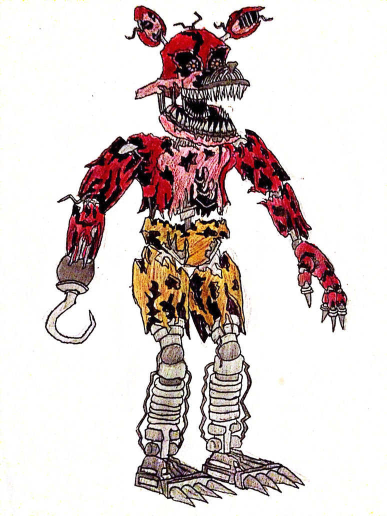 Nightmare Foxy Drawing Image Drawing Skill - Foxy Drawinging. 