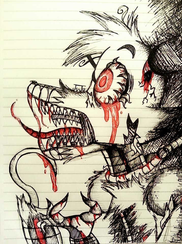 716x960 Nightmare Foxy Drawing Photo Drawing Skill - Foxy Drawinging