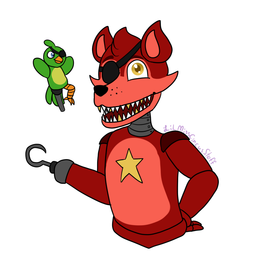 894x894 Rockstar Foxy - Foxy Drawinging