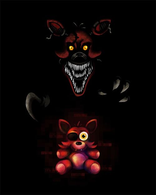 500x625 Image Result For Fnaf Foxy Drawings On We Heart It - Foxy Fnaf Drawing