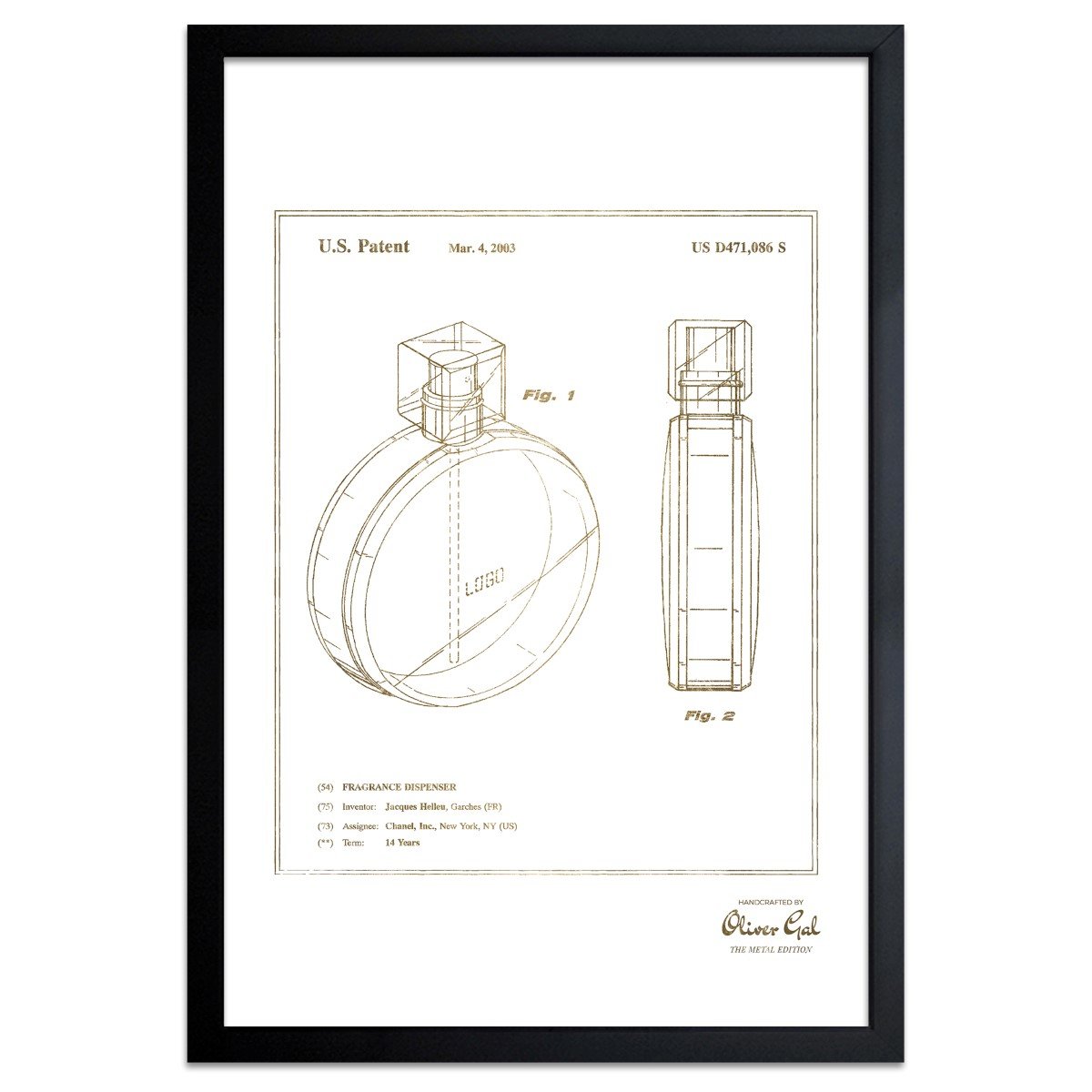 1200x1200 fragrance dispenser framed drawing print in gold joss main - Fragrance Drawing