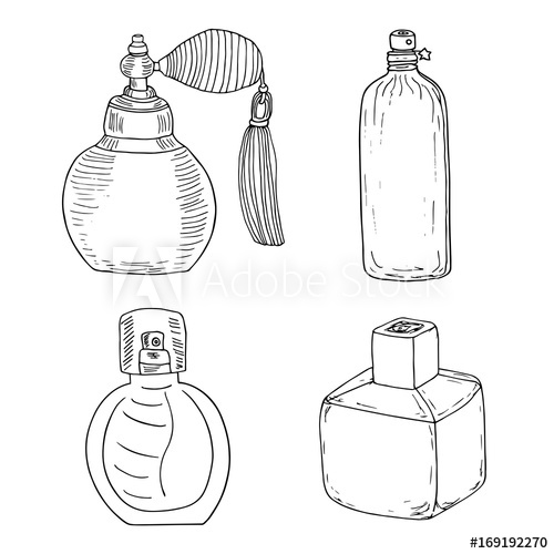 500x500 perfume collection vintage perfume bottles perfume spray - Fragrance Drawing