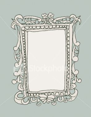 294x380 Hand Drawn Picture Frame Zip Includes Dpi Illustrator - Frame Drawing