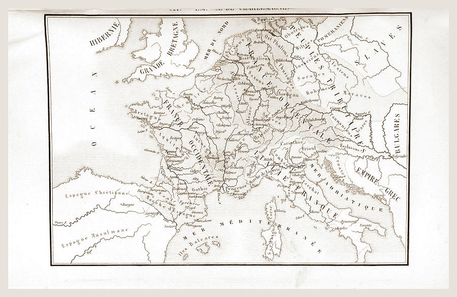 900x586 France Historique Et Monumentale, Map Drawing - France Map Drawing