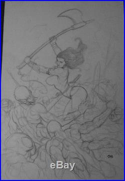 250x363 Dejah Thoris Vs Tharks - Frank Cho Drawing