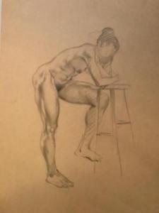 225x300 Frank Frazetta Original Life Drawing Ebay - Frank Frazetta Drawings