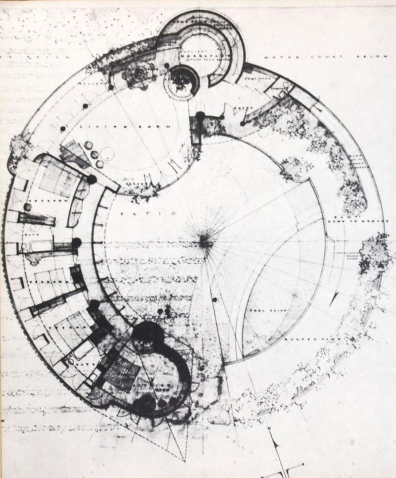 800x966 Taliesin Drawings Recent Architecture Of Frank Lloyd Wright - Frank Lloyd Wright Drawings